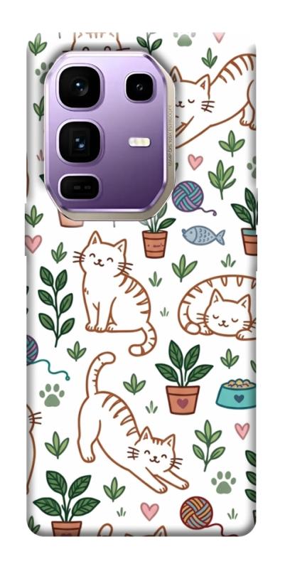 Чехол itsPrint Cats pattern для Infinix Note 50 Pro+, паттерн, купить оптом с доставкой