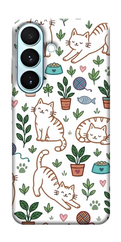 Чехол itsPrint Cats pattern для Samsung Galaxy S26, паттерн, купить оптом с доставкой