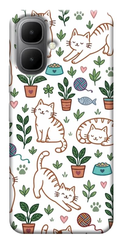 Чохол itsPrint Cats pattern для Infinix Smart 10, паттерн, купити оптом з доставкою