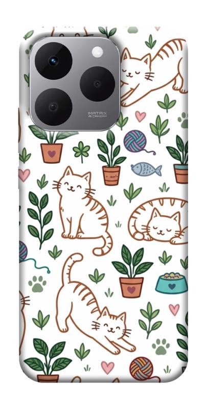 Чехол itsPrint Cats pattern для Realme 15T, паттерн, купить оптом с доставкой