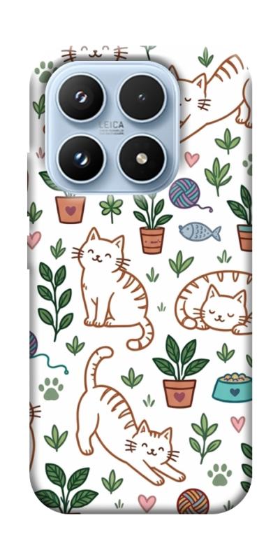 Чехол itsPrint Cats pattern для Xiaomi 17 Pro, паттерн, купить оптом с доставкой