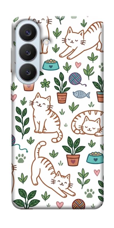 Чехол itsPrint Cats pattern для Samsung Galaxy S26+, паттерн, купить оптом с доставкой