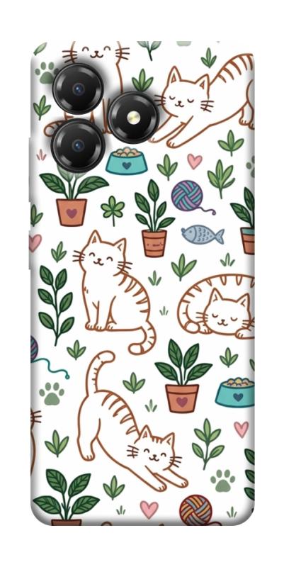 Чохол itsPrint Cats pattern для ZTE Blade A36, паттерн, купити оптом з доставкою