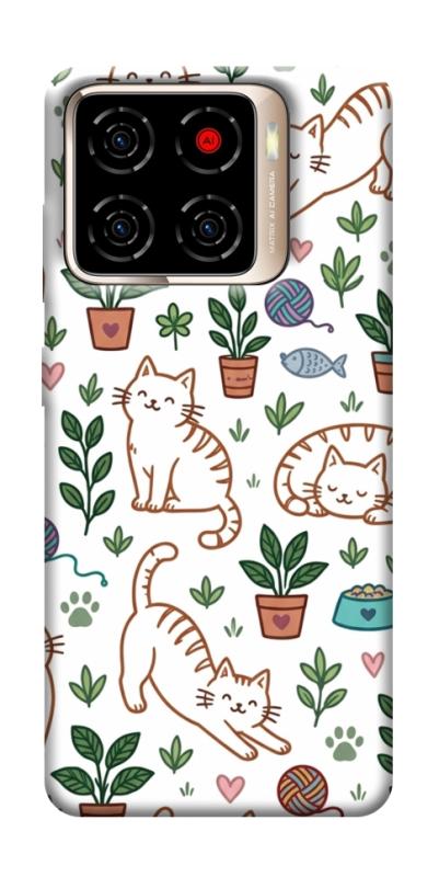 Чохол itsPrint Cats pattern для ZTE Blade A56, паттерн, купити оптом з доставкою