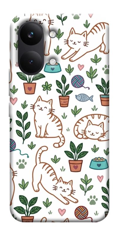 Чехол itsPrint Cats pattern для Xiaomi Poco X8 Pro Max, паттерн, купить оптом с доставкой