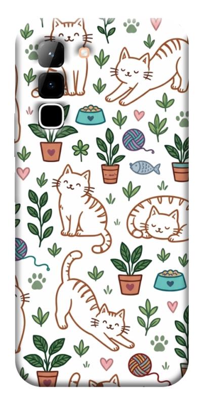 Чехол itsPrint Cats pattern для Infinix Hot 70, паттерн, купить оптом с доставкой
