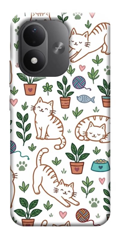 Чехол itsPrint Cats pattern для Xiaomi Redmi Note 17, паттерн, купить оптом с доставкой