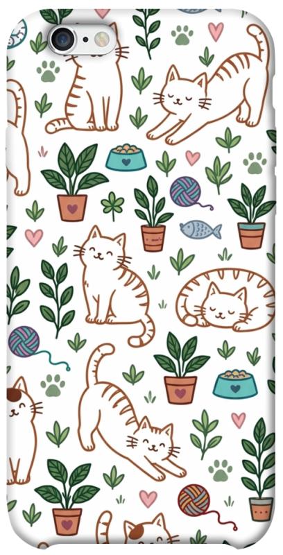 Чехол itsPrint Cats pattern для Apple iPhone 6/6s (4.7"), паттерн, купить оптом с доставкой