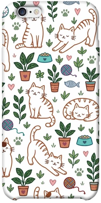 Чехол itsPrint Cats pattern для Apple iPhone 6/6s plus (5.5"), паттерн, купить оптом с доставкой