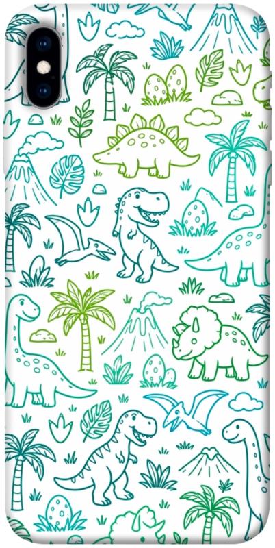 Чехол itsPrint Dino pattern для Apple iPhone X (5.8"), песики, купить оптом с доставкой