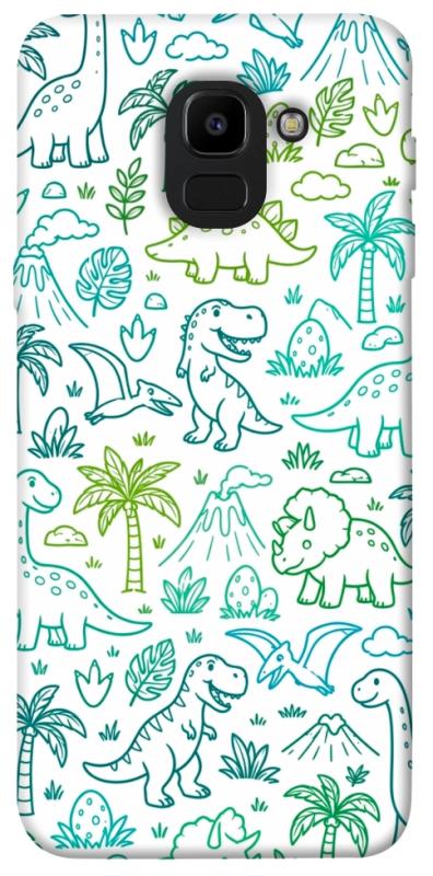 Чохол itsPrint Dino pattern для Samsung J600F Galaxy J6 (2018), песики, купити оптом з доставкою