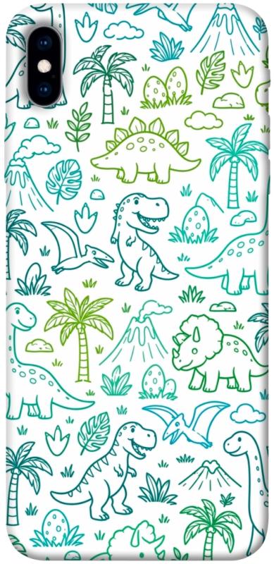 Чохол itsPrint Dino pattern для Apple iPhone XS Max (6.5"), песики, купити оптом з доставкою