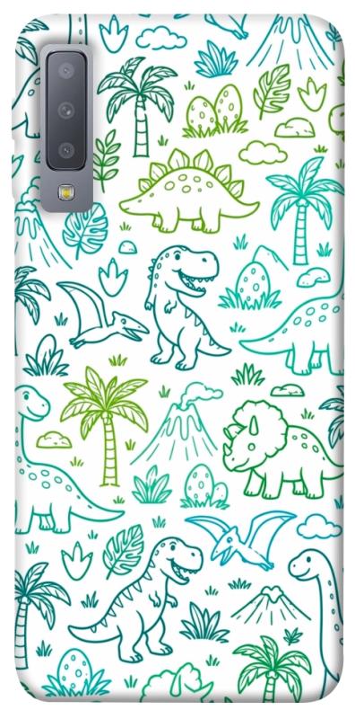 Чохол itsPrint Dino pattern для Samsung A750 Galaxy A7 (2018), песики, купити оптом з доставкою