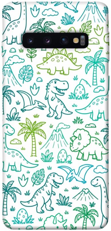Чохол itsPrint Dino pattern для Samsung Galaxy S10, песики, купити оптом з доставкою