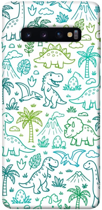 Чохол itsPrint Dino pattern для Samsung Galaxy S10+, песики, купити оптом з доставкою