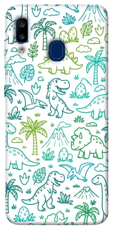 Чохол itsPrint Dino pattern для Samsung Galaxy A20 / A30, песики, купити оптом з доставкою