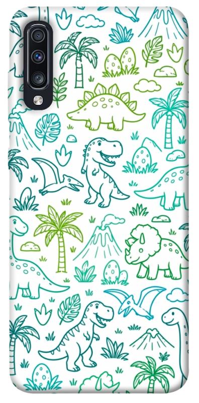 Чохол itsPrint Dino pattern для Samsung Galaxy A70 (A705F), песики, купити оптом з доставкою