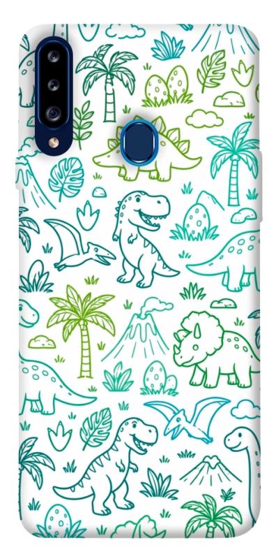 Чехол itsPrint Dino pattern для Samsung Galaxy A20s, песики, купить оптом с доставкой