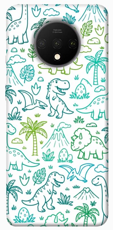 Чохол itsPrint Dino pattern для OnePlus 7T, песики, купити оптом з доставкою