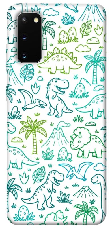 Чохол itsPrint Dino pattern для Samsung Galaxy S20, песики, купити оптом з доставкою