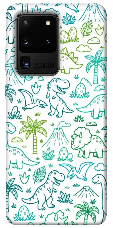 Чохол itsPrint Dino pattern для Samsung Galaxy S20 Ultra, песики, купити оптом з доставкою