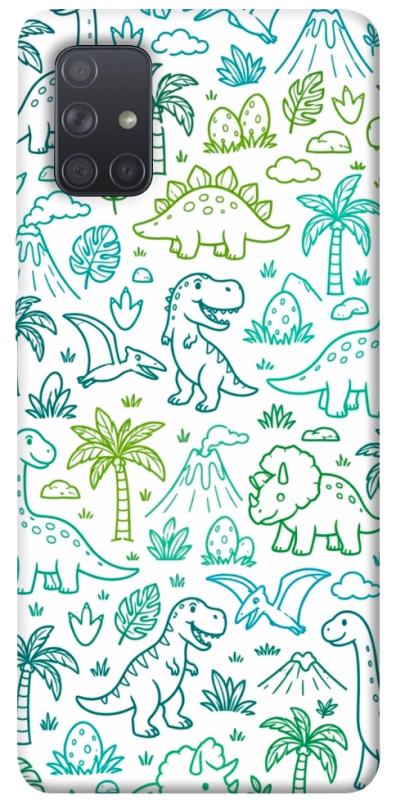 Чохол itsPrint Dino pattern для Samsung Galaxy A71, песики, купити оптом з доставкою