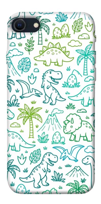 Чохол itsPrint Dino pattern для Apple iPhone SE (2020), песики, купити оптом з доставкою