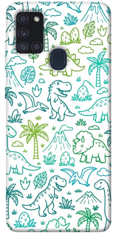 Чохол itsPrint Dino pattern для Samsung Galaxy A21s, песики, купити оптом з доставкою