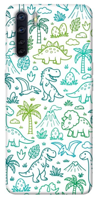 Чохол itsPrint Dino pattern для Oppo A91, песики, купити оптом з доставкою