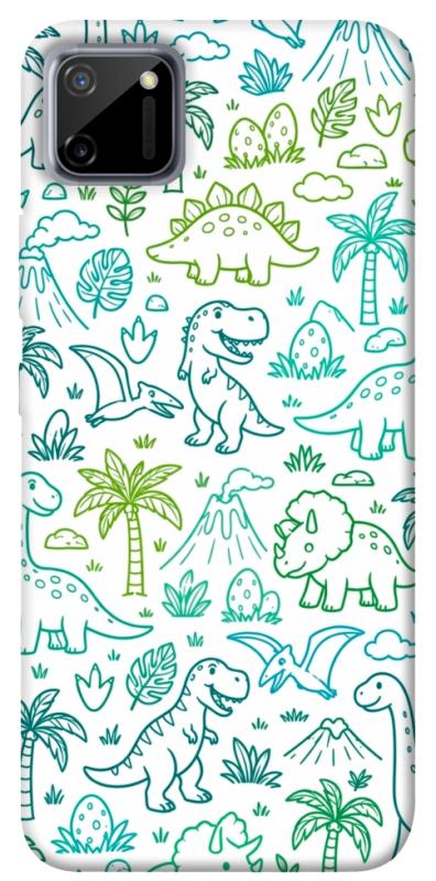 Чохол itsPrint Dino pattern для Realme C11, песики, купити оптом з доставкою