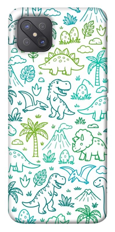 Чохол itsPrint Dino pattern для Oppo A92s, песики, купити оптом з доставкою