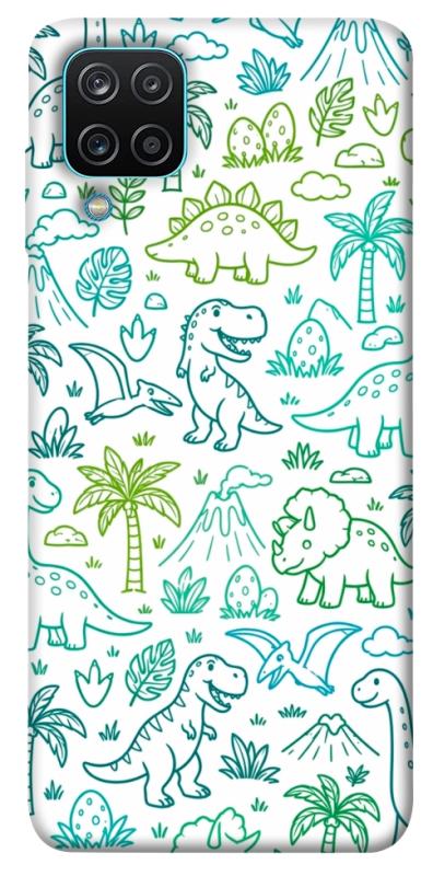 Чехол itsPrint Dino pattern для Samsung Galaxy A12, паттерн, купить оптом с доставкой