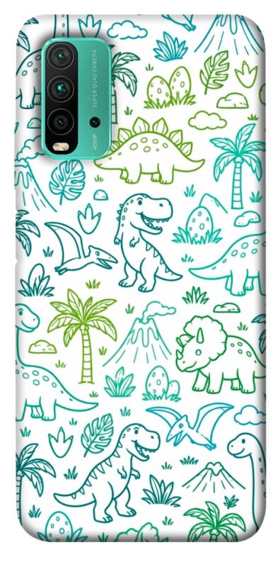 Чохол itsPrint Dino pattern для Xiaomi Redmi Note 9 4G / Redmi 9 Power / Redmi 9T, песики, купити оптом з доставкою