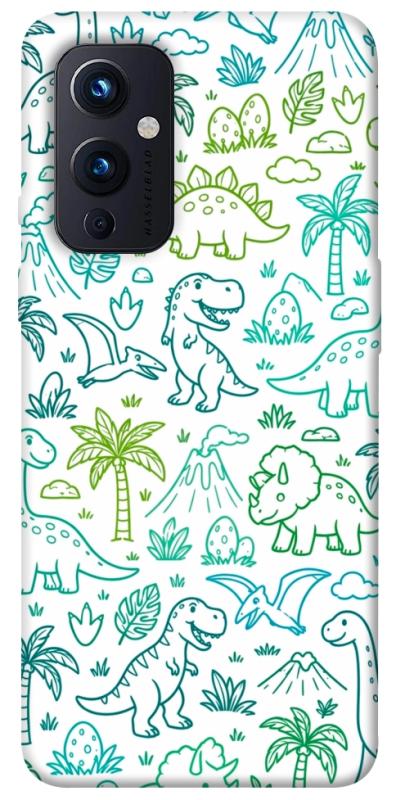 Чохол itsPrint Dino pattern для OnePlus 9, песики, купити оптом з доставкою