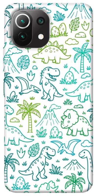 Чехол itsPrint Dino pattern для Xiaomi Mi 11 Lite, песики, купить оптом с доставкой