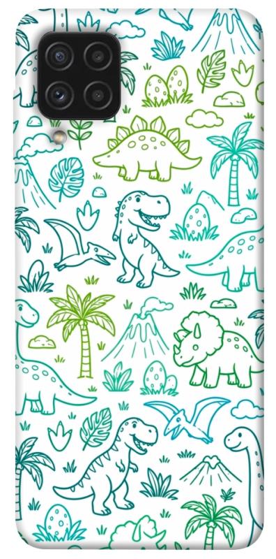 Чехол itsPrint Dino pattern для Samsung Galaxy A22 4G, паттерн, купить оптом с доставкой