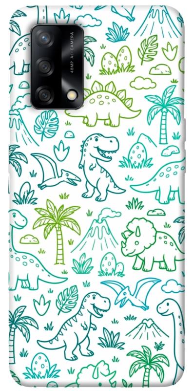 Чохол itsPrint Dino pattern для Oppo A74 4G, песики, купити оптом з доставкою