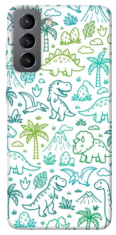 Чохол itsPrint Dino pattern для Samsung Galaxy S21 FE, песики, купити оптом з доставкою