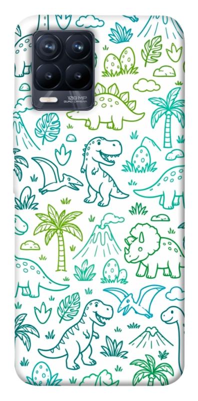 Чохол itsPrint Dino pattern для Realme 8, песики, купити оптом з доставкою