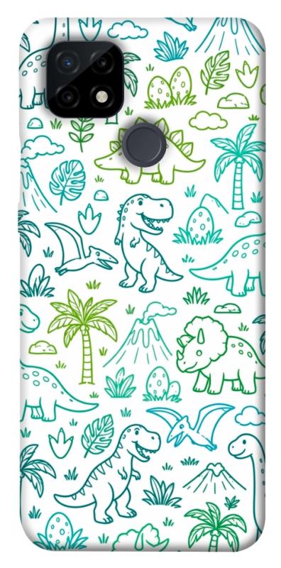 Чохол itsPrint Dino pattern для Realme C21, песики, купити оптом з доставкою