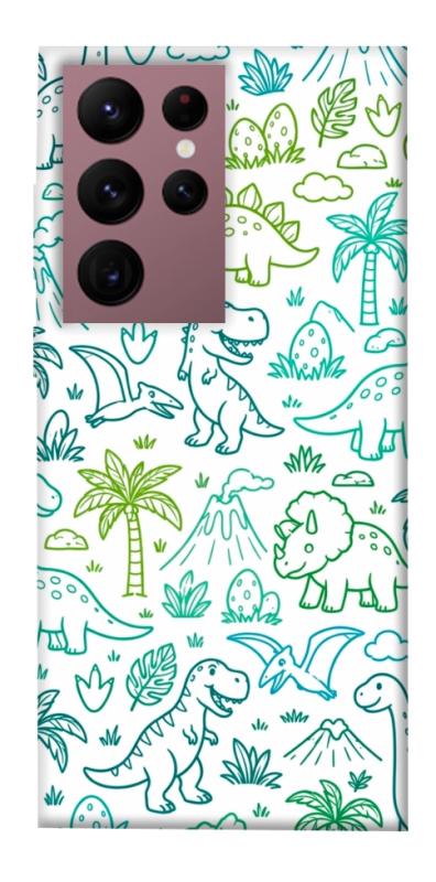 Чохол itsPrint Dino pattern для Samsung Galaxy S22 Ultra, песики, купити оптом з доставкою
