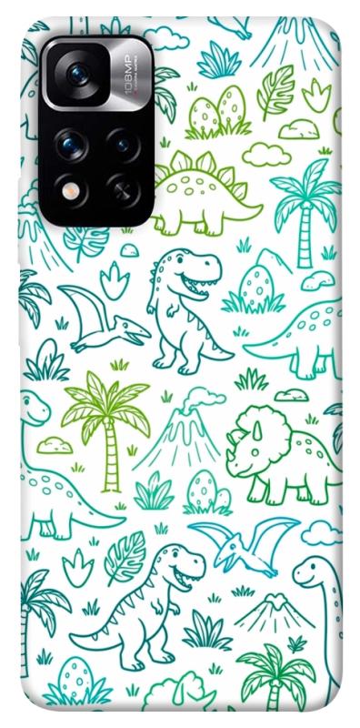 Чохол itsPrint Dino pattern для Xiaomi Poco M4 Pro 5G, паттерн, купити оптом з доставкою