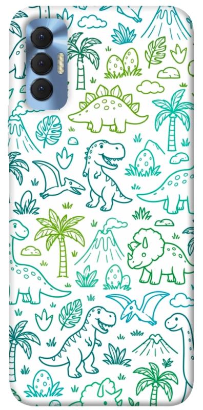 Чохол itsPrint Dino pattern для TECNO Spark 8P, песики, купити оптом з доставкою