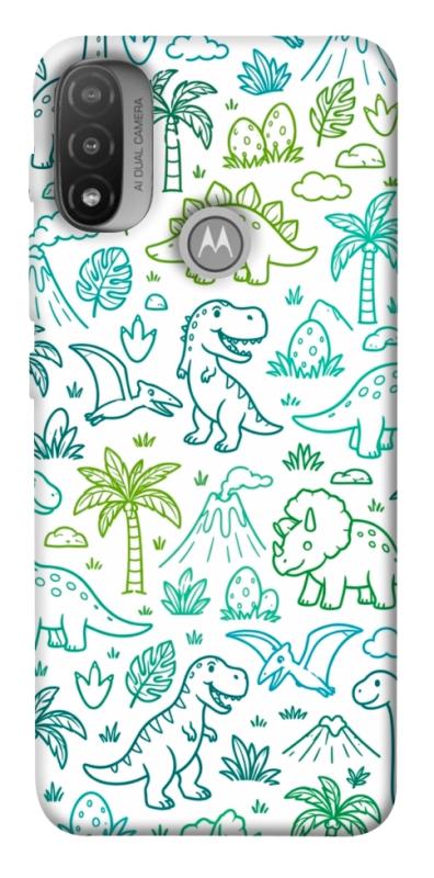 Чохол itsPrint Dino pattern для Motorola Moto E20, песики, купити оптом з доставкою