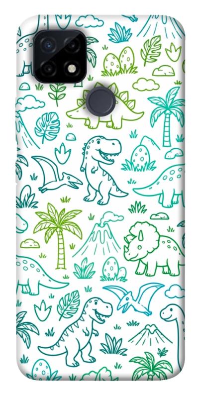 Чохол itsPrint Dino pattern для Realme C12, песики, купити оптом з доставкою
