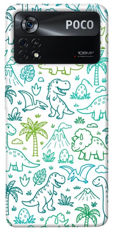 Чохол itsPrint Dino pattern для Xiaomi Poco X4 Pro 5G, песики, купити оптом з доставкою