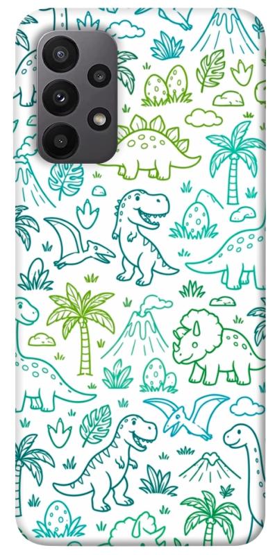Чехол itsPrint Dino pattern для Samsung Galaxy A23 4G, песики, купить оптом с доставкой