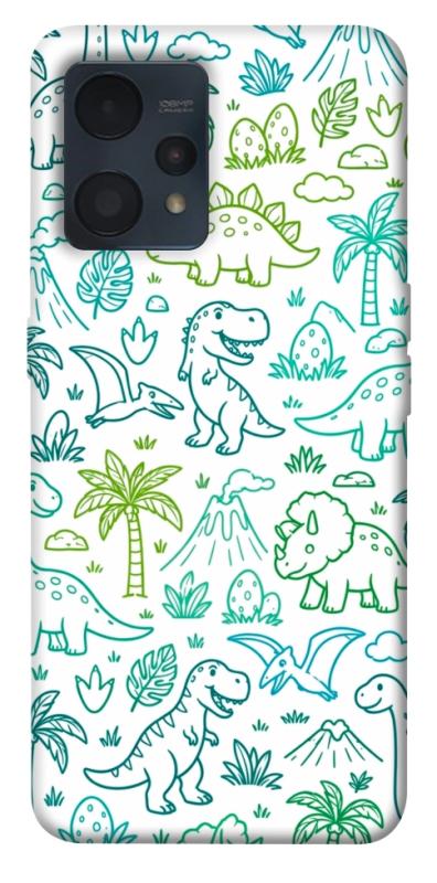 Чохол itsPrint Dino pattern для Realme 9 4G / 9 Pro+, песики, купити оптом з доставкою