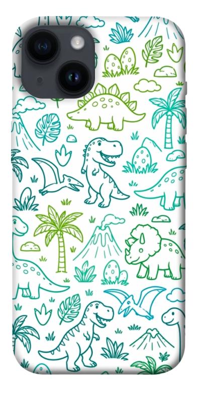 Чехол itsPrint Dino pattern для Apple iPhone 14 (6.1"), песики, купить оптом с доставкой