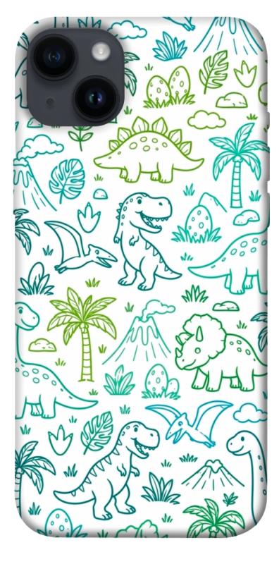 Чехол itsPrint Dino pattern для Apple iPhone 14 Plus (6.7"), песики, купить оптом с доставкой